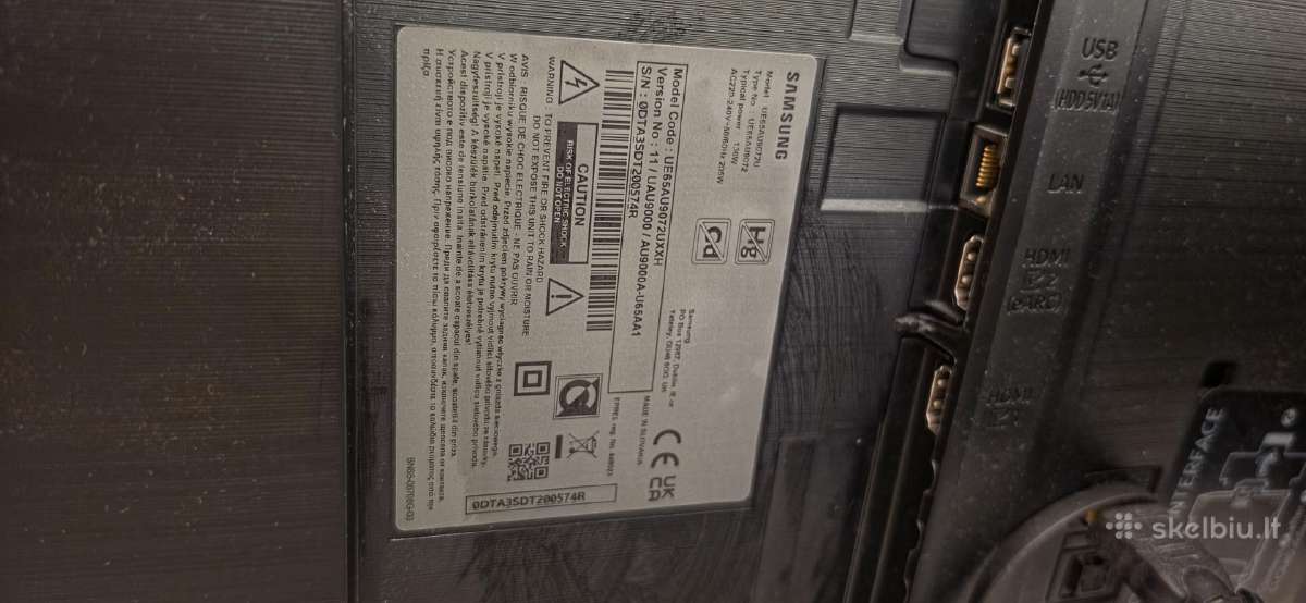 Televizorius Samsung 65" Ue65au9072 - nuotraukos Nr. 4