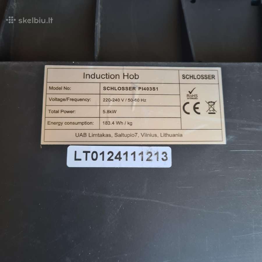 Indukcinė kaitlentė Schlosser Pi403s1 - nuotraukos Nr. 5