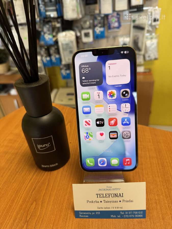 iPhone 13promax 128gb Gold Su Garantija - nuotraukos Nr. 2