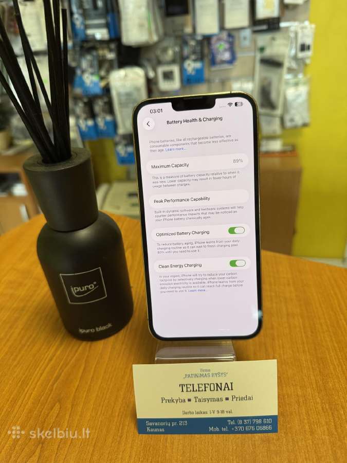 iPhone 13promax 128gb Gold Su Garantija - nuotraukos Nr. 3