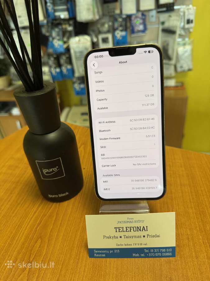 iPhone 13promax 128gb Gold Su Garantija - nuotraukos Nr. 4