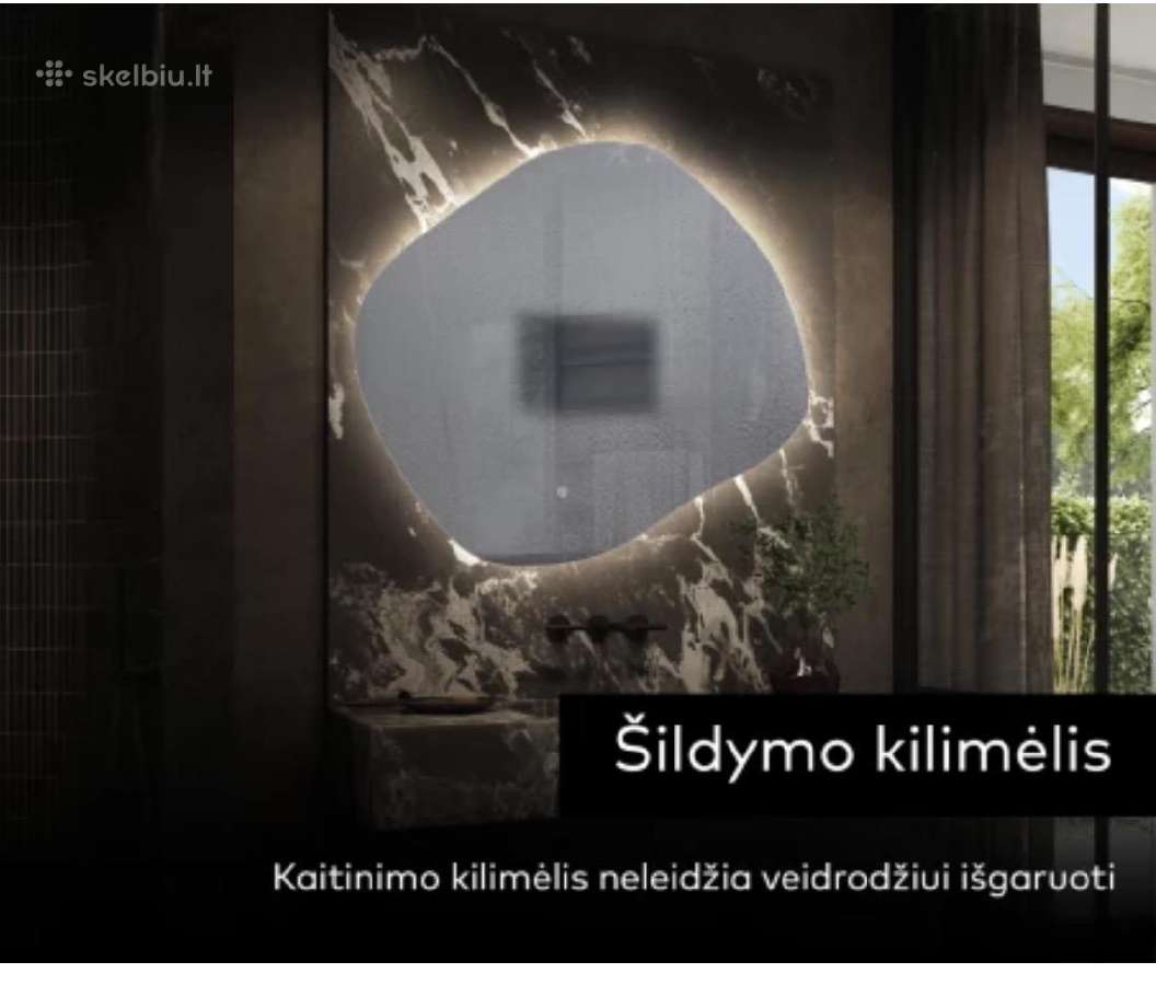 Naujas LED su antirasojimo kilimėliu veidrodis - nuotraukos Nr. 2