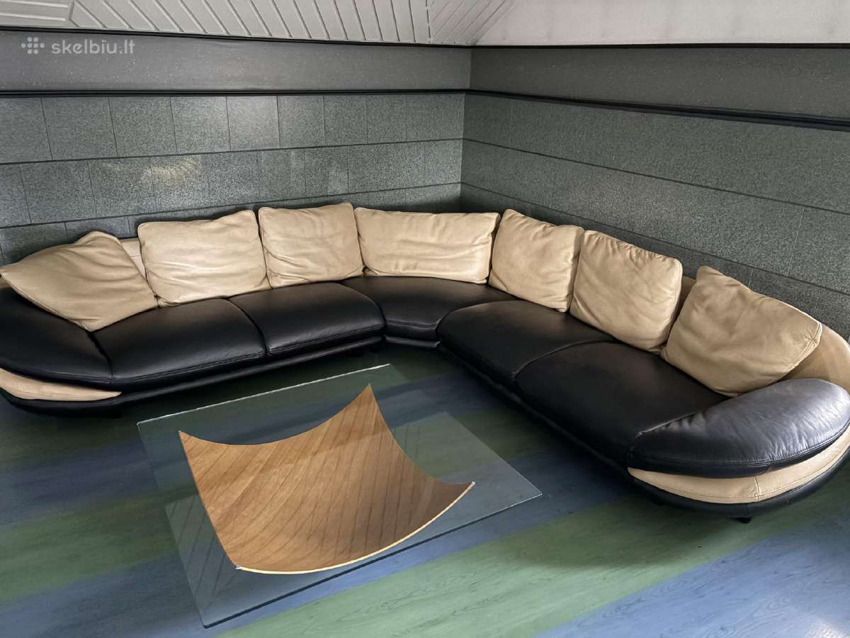 Odinė sofa - nuotraukos Nr. 3