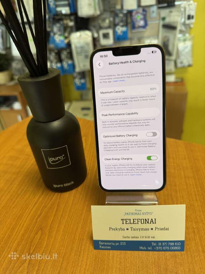 iPhone 13pro 128gb Gold Su Garantija - nuotraukos Nr. 3