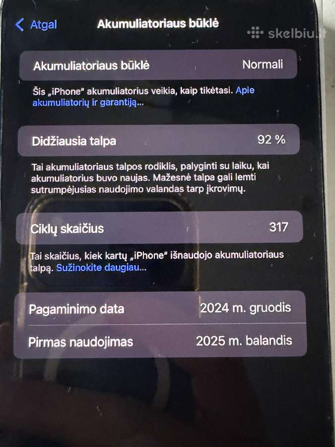 iPhone 16 pro max 256gb - nuotraukos Nr. 4