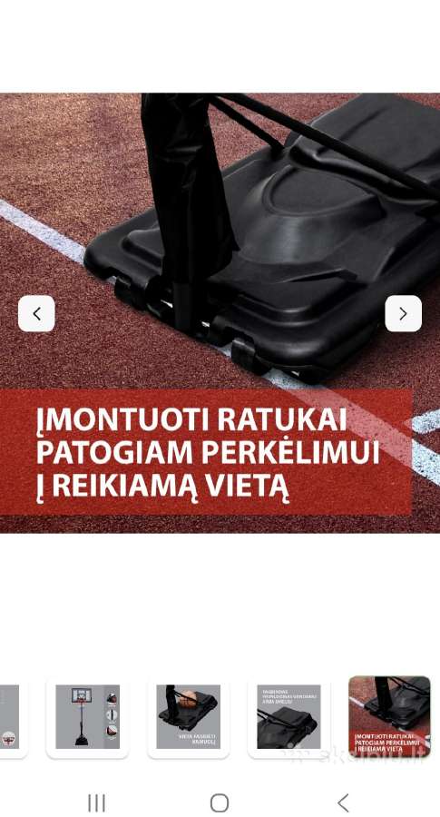 Krepšinio stovas su lenta ir lanku Outliner So21a - nuotraukos Nr. 7