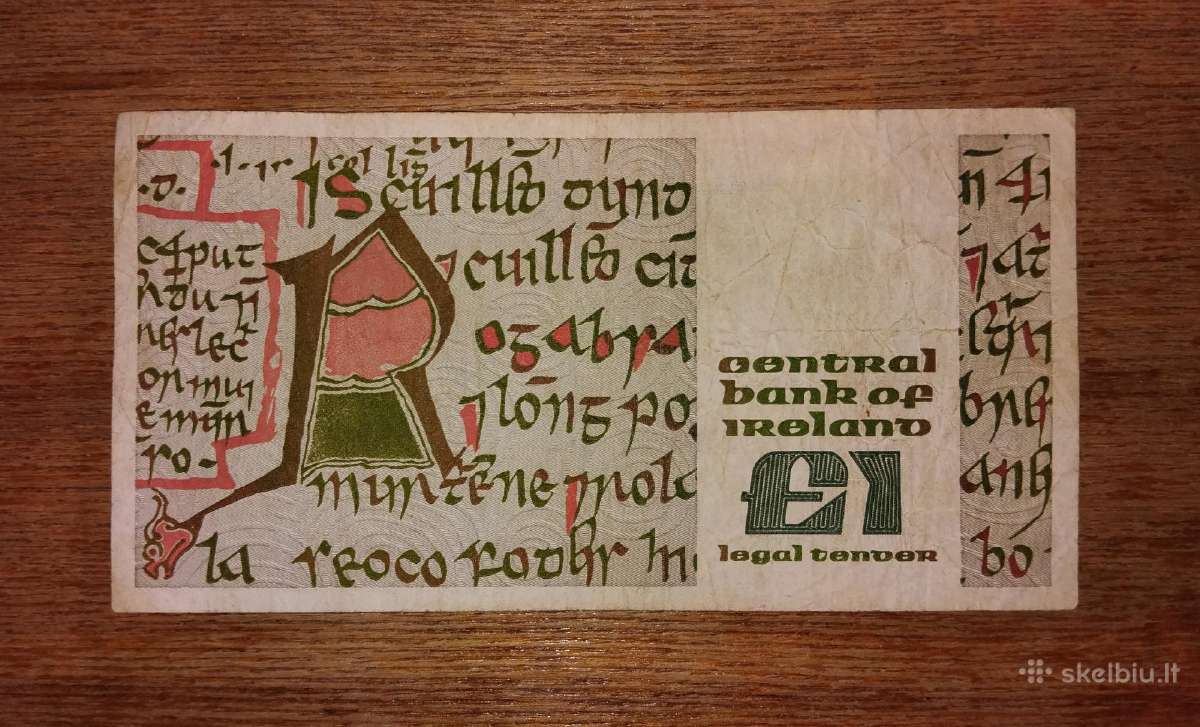 Airijos 1 £ banknotas - nuotraukos Nr. 2