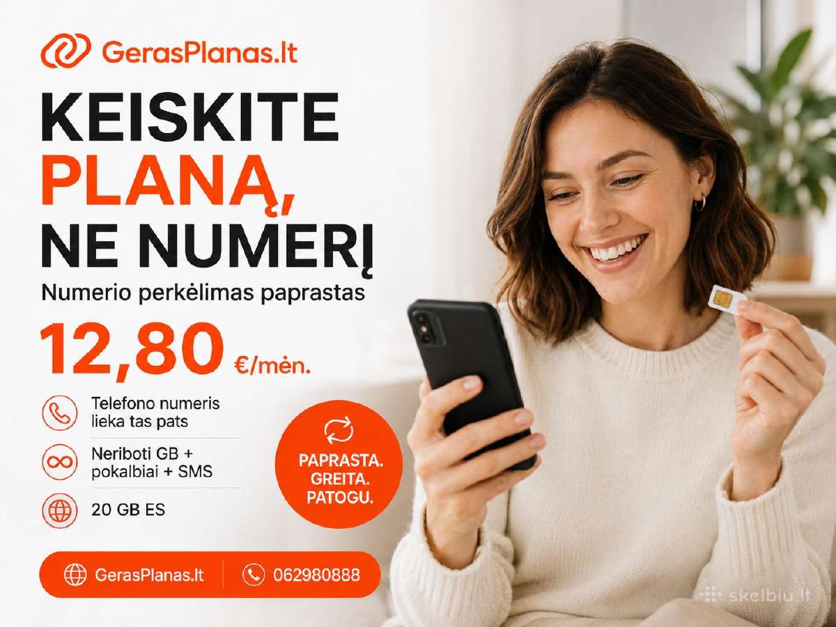 5G Neribotas Planas – Tik 12,80 €/mėn. - Akcija ! - nuotraukos Nr. 9