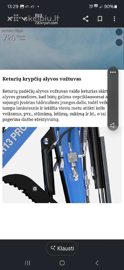 Rippa R13 Pro mini ekskavatorius - nuotraukos Nr. 5