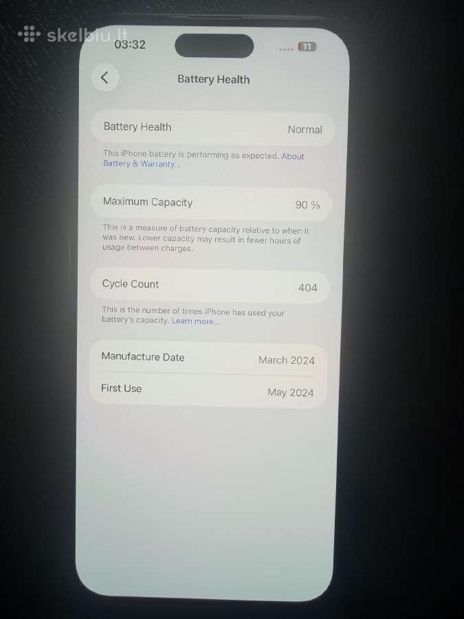 iPhone 15 Plus 128gb Juodas - nuotraukos Nr. 3