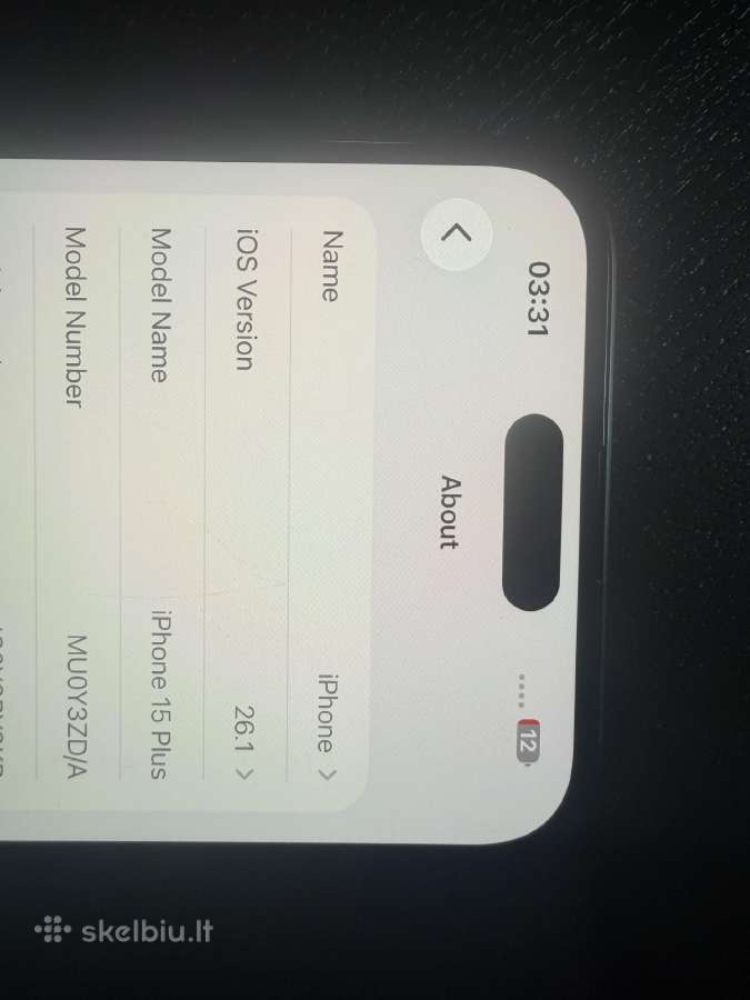 iPhone 15 Plus 128gb Juodas - nuotraukos Nr. 4