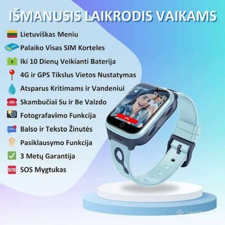 Naujas “Kartu Saugu Pro išmanusis laikrodis - nuotraukos Nr. 9