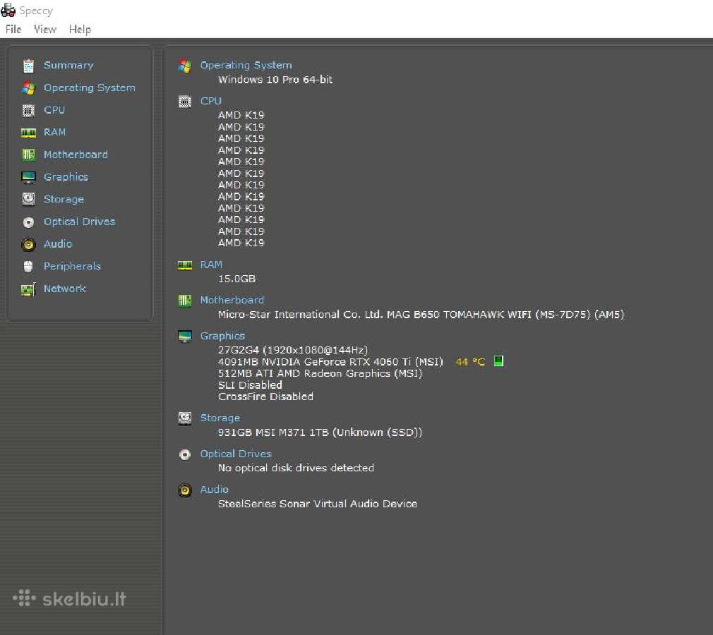Ryzen 5 7600x Rtx / 4060 Ti 16gb / 16gb Ddr5 / 1tb - nuotraukos Nr. 9