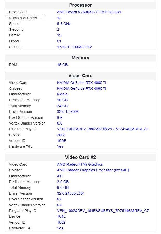 Ryzen 5 7600x Rtx / 4060 Ti 16gb / 16gb Ddr5 / 1tb - nuotraukos Nr. 10