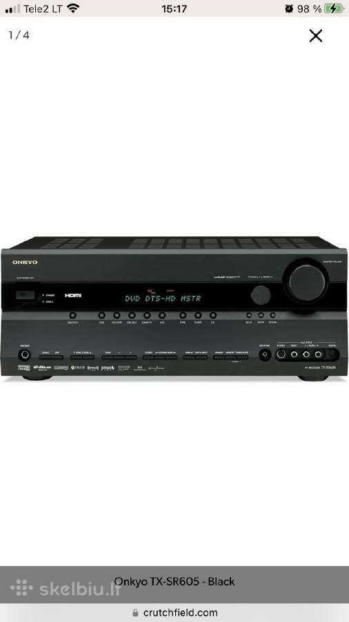 Parduodu A/v resyveri Onkyo Tx-sr605 - nuotraukos Nr. 3