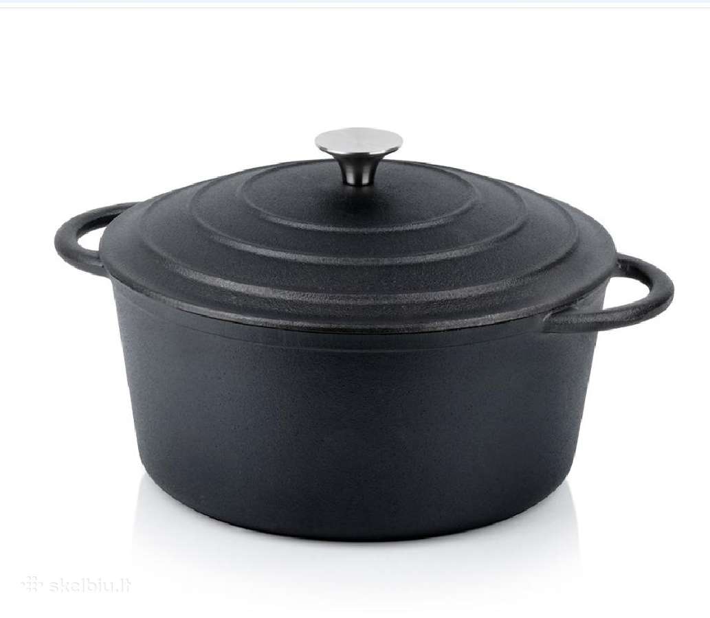 Ketaus puodas su dangčiu, apvalus, 26 cm, 5l - nuotraukos Nr. 3