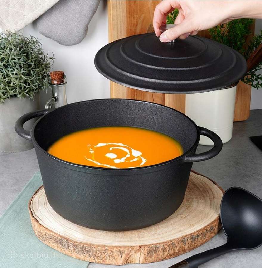 Ketaus puodas su dangčiu, apvalus, 26 cm, 5l - nuotraukos Nr. 5