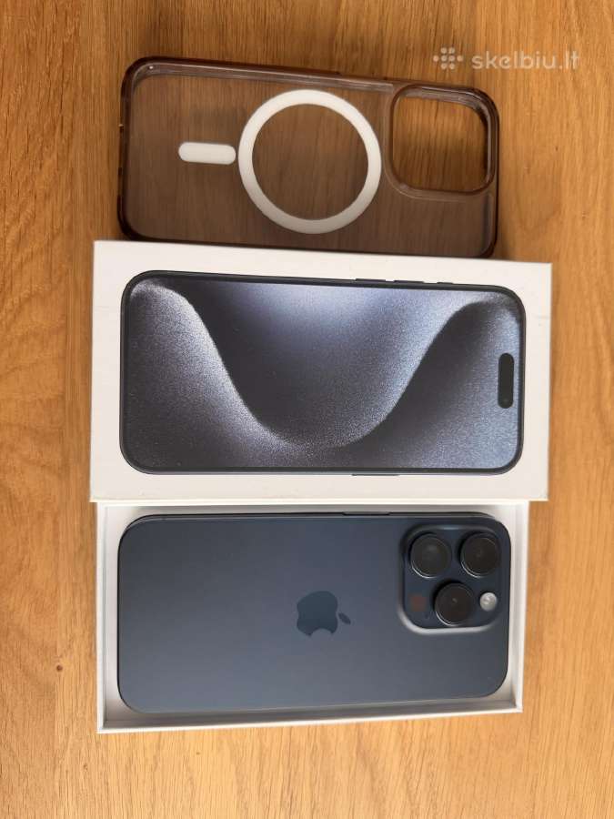 iPhone 15 Pro Blue 128 GB - nuotraukos Nr. 3