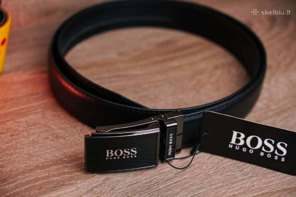 Odinis automatinis Hugo Boss vyriškas diržas - nuotraukos Nr. 8