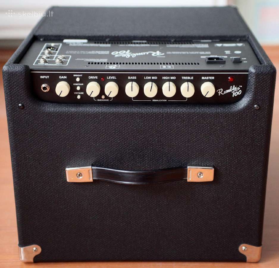 Parduodu D klasės bosinį kubą Fender rumble 100 - nuotraukos Nr. 6