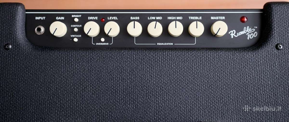 Parduodu D klasės bosinį kubą Fender rumble 100 - nuotraukos Nr. 7