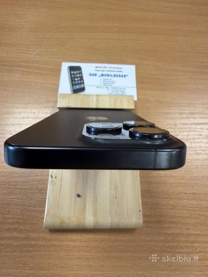 iPhone 15 Pro 256gb Black Kaina 580eur - nuotraukos Nr. 3