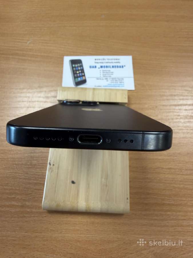 iPhone 15 Pro 256gb Black Kaina 580eur - nuotraukos Nr. 5
