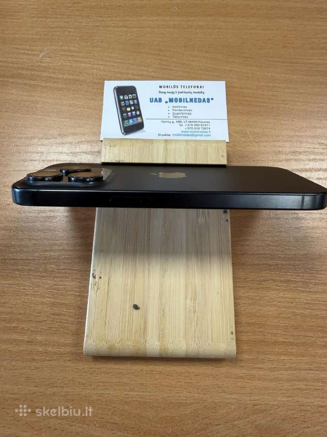 iPhone 15 Pro 256gb Black Kaina 580eur - nuotraukos Nr. 6