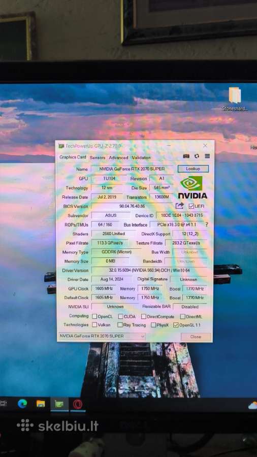 Asus turbo Rtx 2070 Super - nuotraukos Nr. 3
