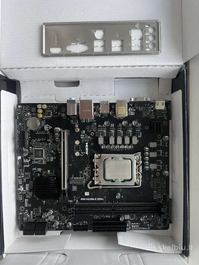Intel Core i3-12100f + Msi Pro H610m-e Ddr4 - nuotraukos Nr. 2