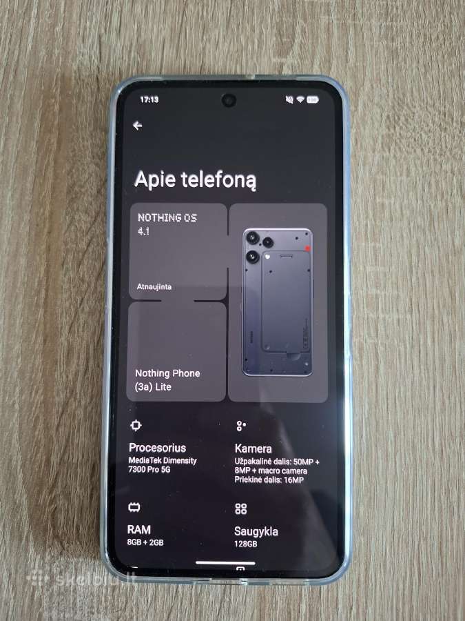 Nothing Phone 3a Lite - nuotraukos Nr. 3