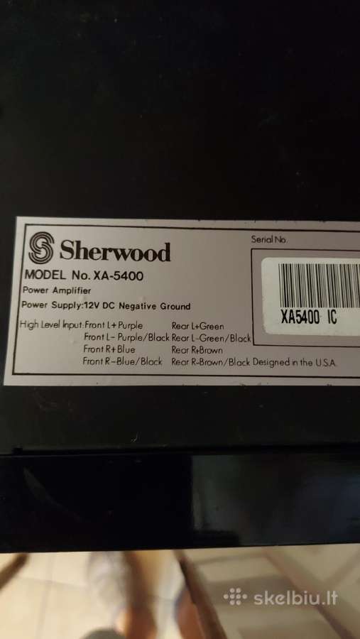 Parduodamas garso stiprintuvas Sherwood Xa-5400 - nuotraukos Nr. 2
