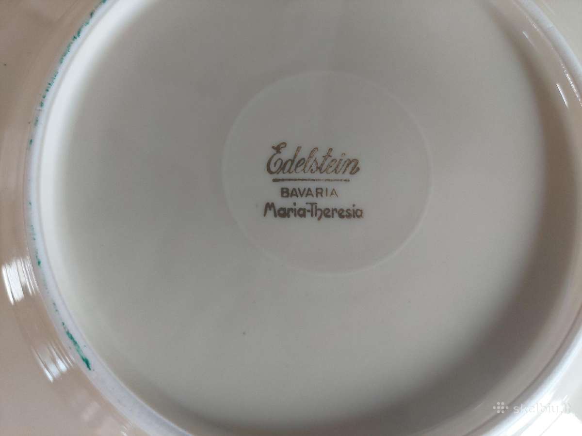 Desertinės lėkštutės kaulinio porceliano, Antik - nuotraukos Nr. 2