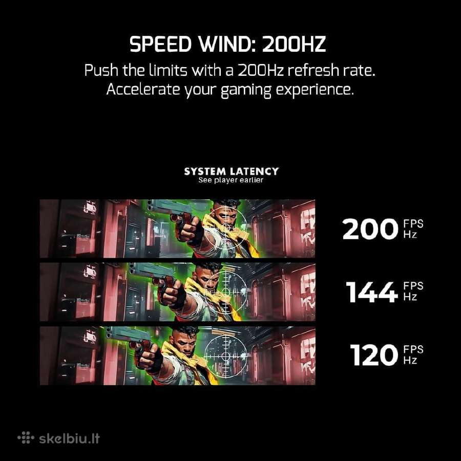 Naujas 27" Curved Gaming Monitor, 200 Hz! - nuotraukos Nr. 9