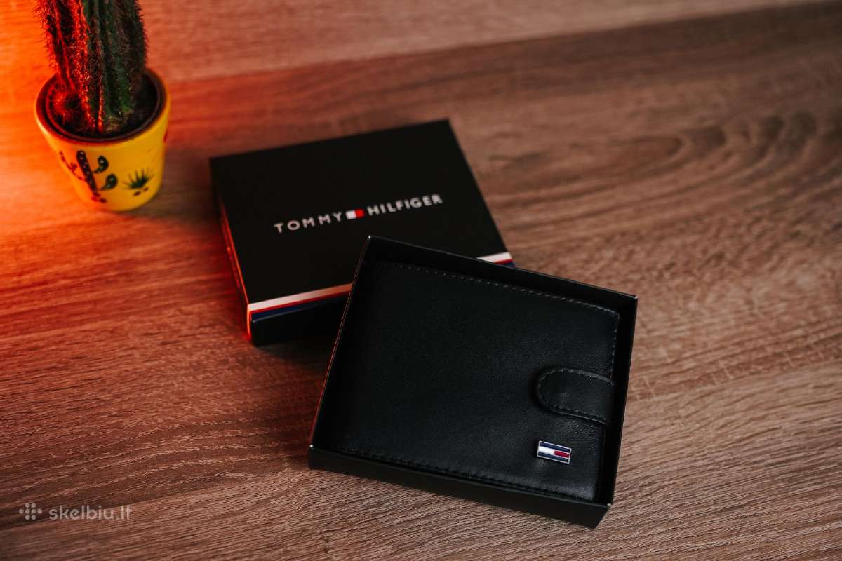Vyriška Tommy Hilfiger odinė piniginė - nuotraukos Nr. 4
