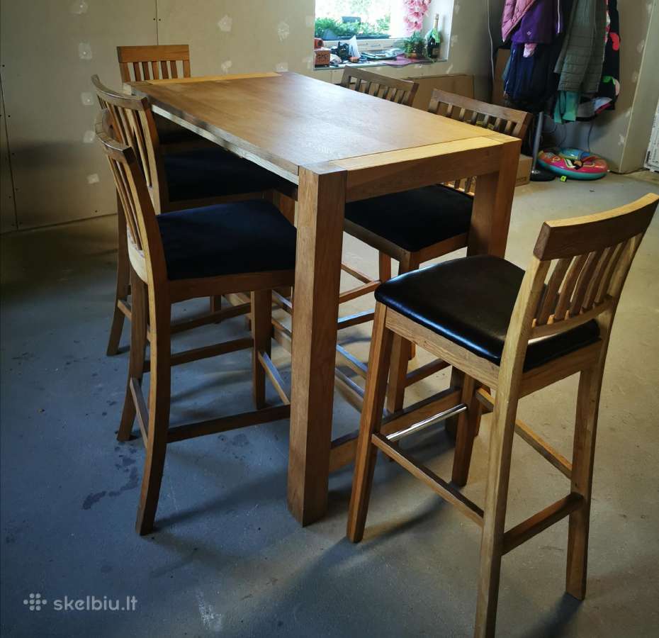 Parduodamas stalas su 6 kėdėmis - nuotraukos Nr. 3