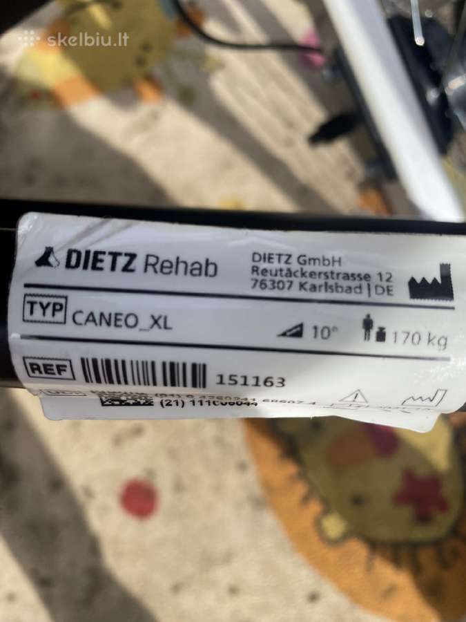 Neįgaliojo vežimėlis Dietz XL - nuotraukos Nr. 6
