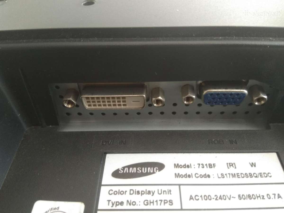 Monitorius „Samsung Syncmaster 731bf“ - nuotraukos Nr. 5