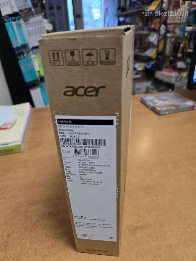Acer Swift Go 14 Oled R7 8845hs 32gb 2tb Win11 - nuotraukos Nr. 3