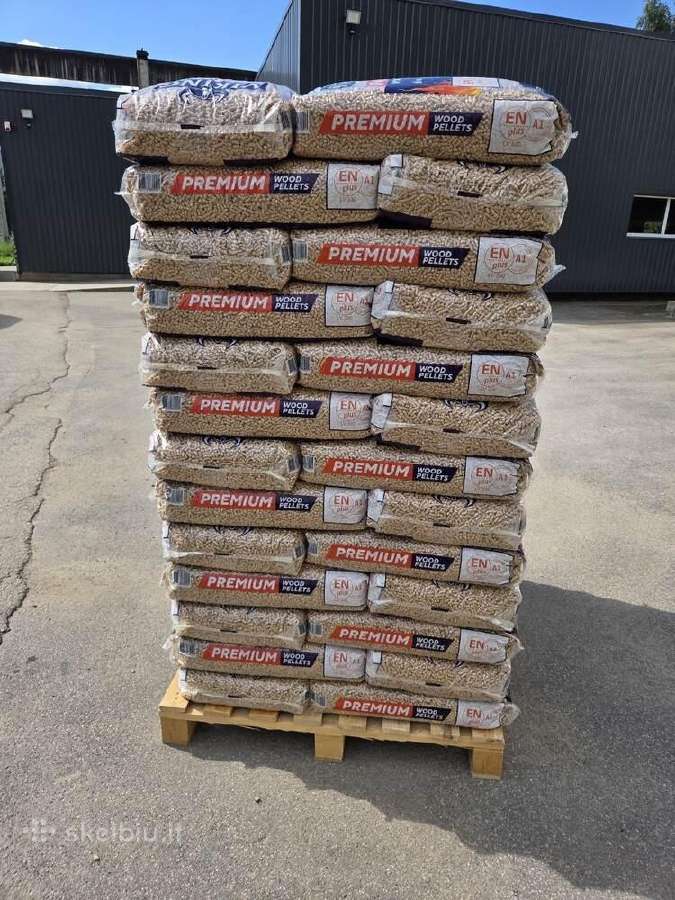 Medžio granulės 15kg 1a klasė iš sandėlio Latvijoj - nuotraukos Nr. 3