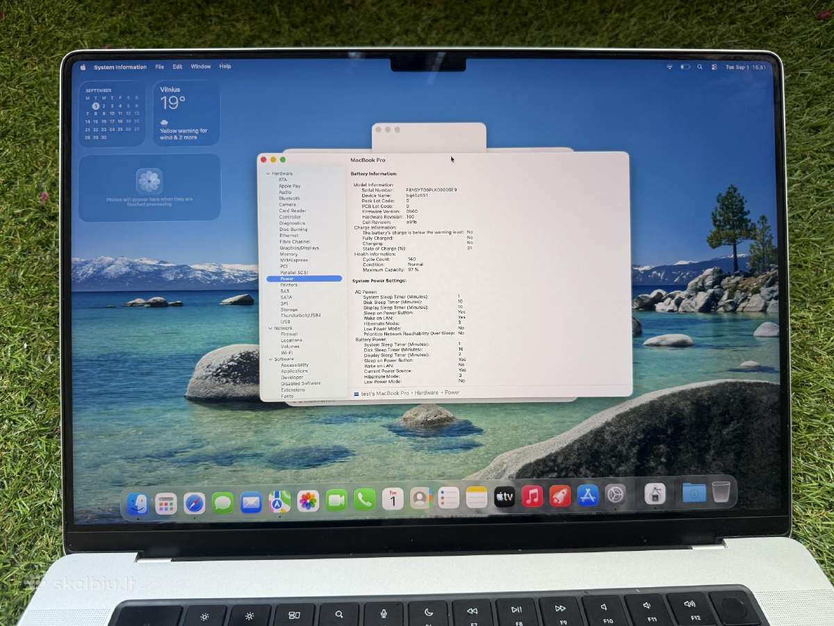 Apple MacBook Pro 16 M3 Pro 16/512gb - nuotraukos Nr. 8