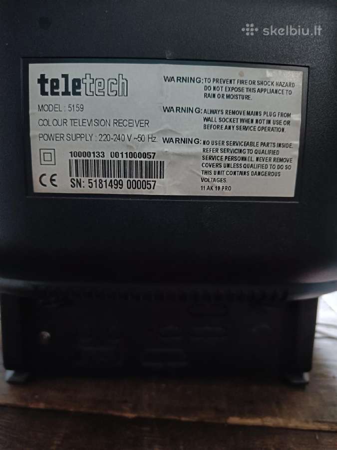 TV Teletech Modelis5159 - nuotraukos Nr. 2