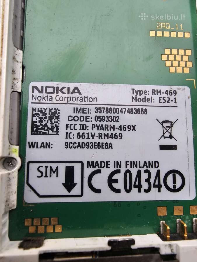 Nokia e52 - nuotraukos Nr. 3