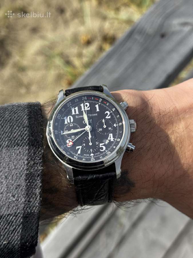 Schwarz Etienne Gmt 1902 42mm Limited edition - nuotraukos Nr. 12