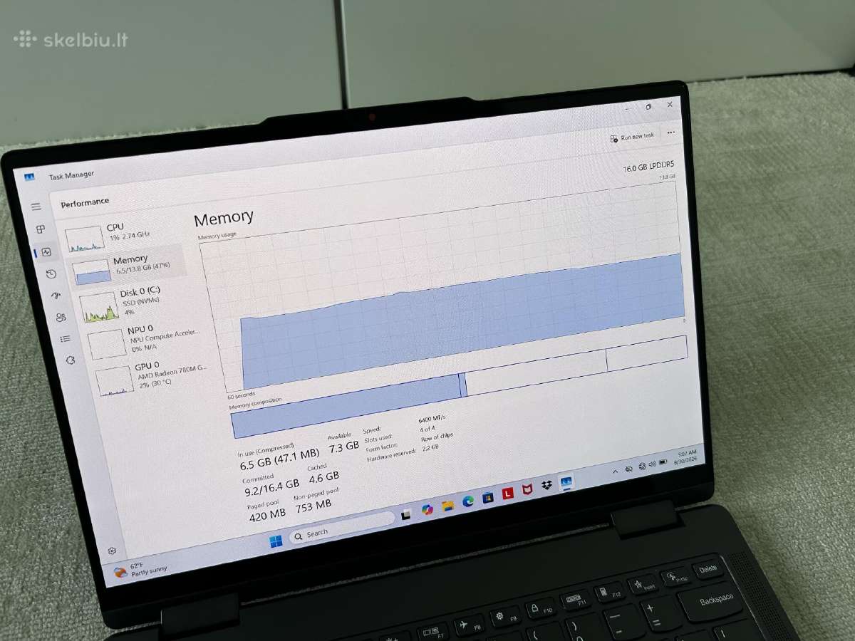 Lenovo Yoga 7 2-in-1 Garantija - nuotraukos Nr. 5