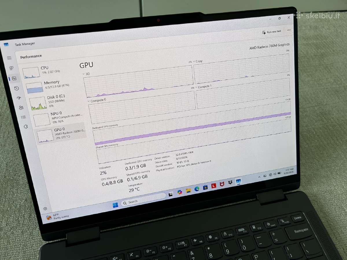 Lenovo Yoga 7 2-in-1 Garantija - nuotraukos Nr. 8