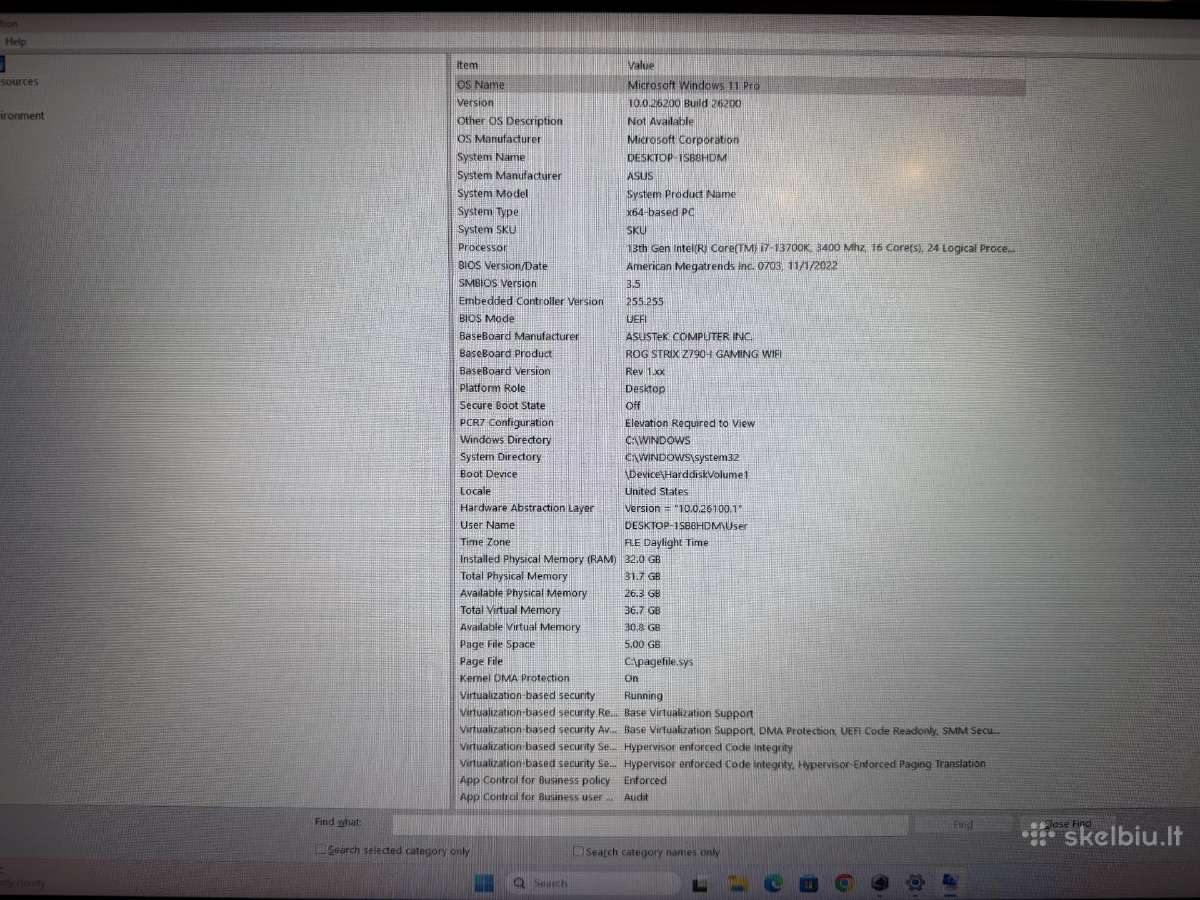 Gaming Pc Asus Rog Strix Z790+WiFi - nuotraukos Nr. 8