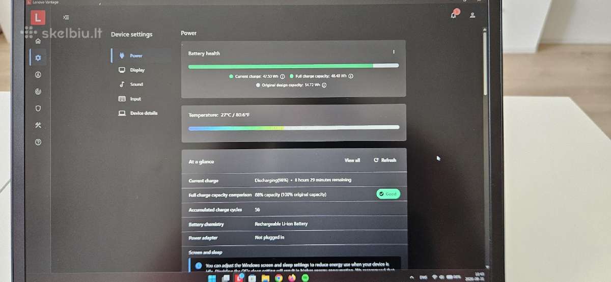 Lenovo X13.gen 3. i7-1265u,16 GB RAM.512 - nuotraukos Nr. 5