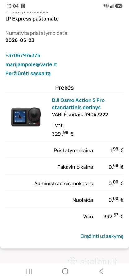 Dji Osmo Action 5 pro + mic mini - nuotraukos Nr. 2
