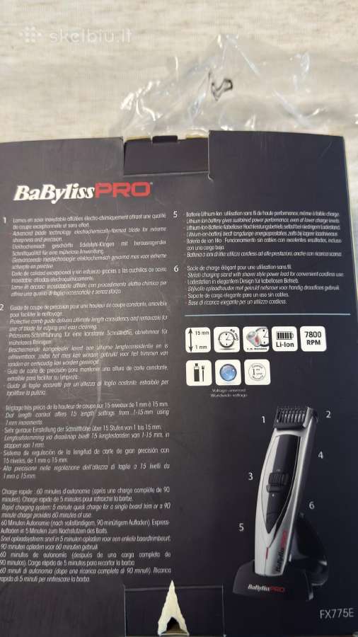 Babylisspro Fx775e barzdos trimeris - nuotraukos Nr. 2